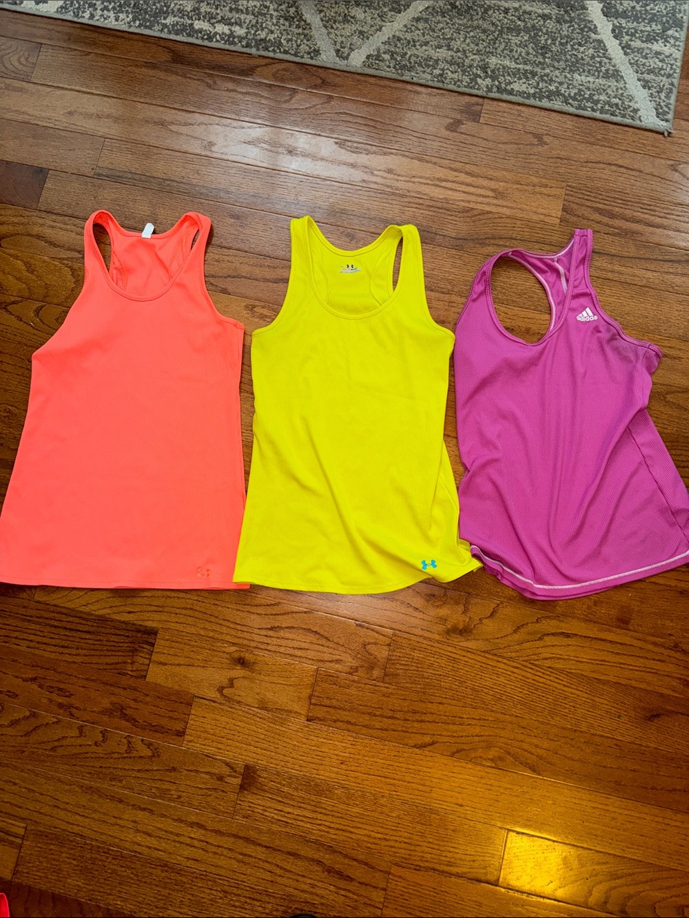 Adidas Under Armour Racerback Tank Tops